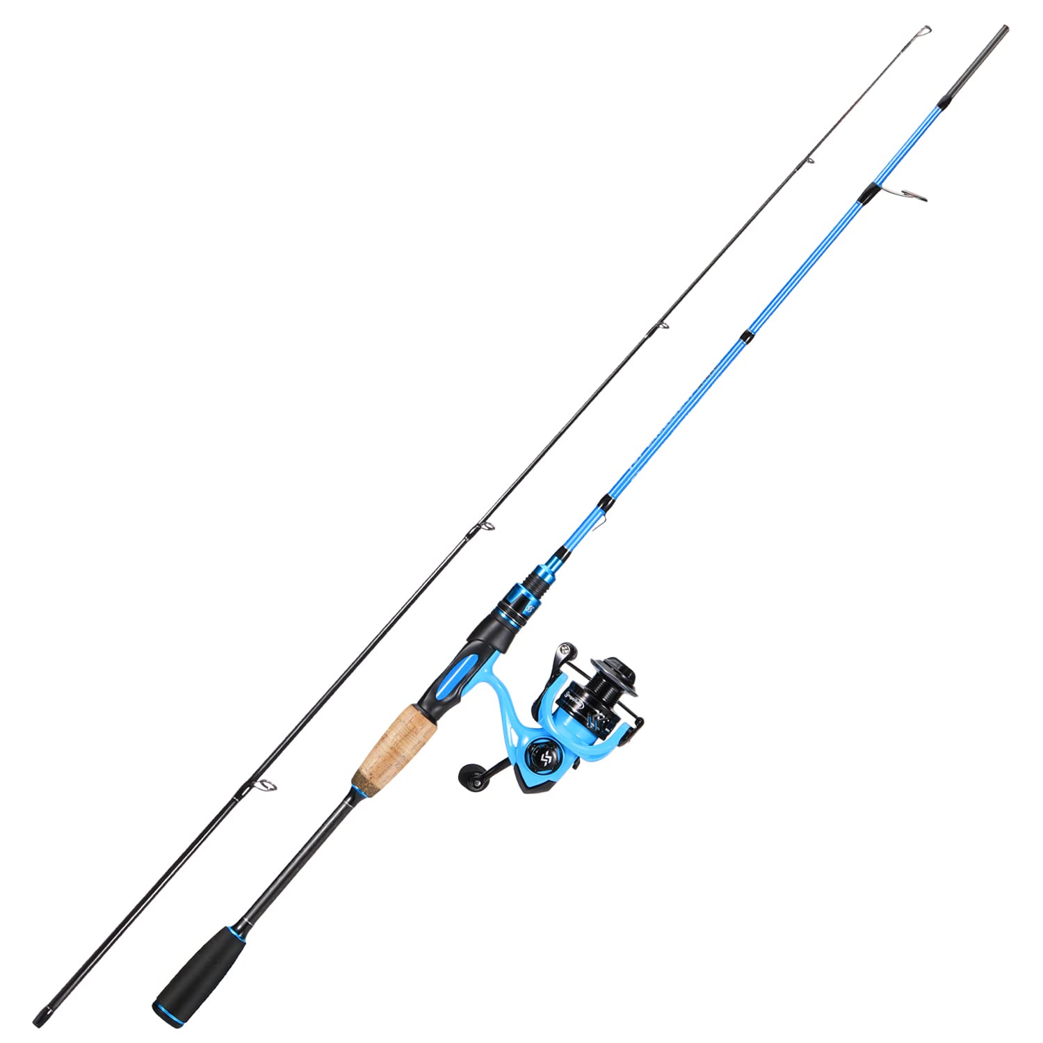 Sougayilang Spinning Combo, Medium Heavy Fishing Pole and 2000 Spinning Reel Set, Fishing Rod and Reel Commbo for Bass Fishing Tackle