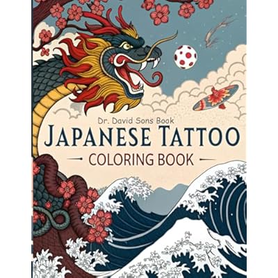 Japanese Tattoo Coloring Book