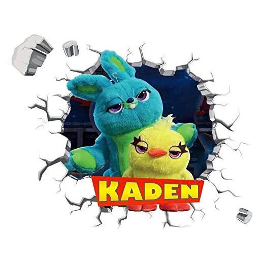 Väggdekor Personligt valfritt namn Leksak Väggdekal 3D-konstklistermärken Vinylrum Sovrum 7 julklapp