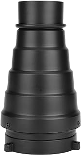 Tbest Montura de Cilindro Bowens, Otro Equipo Fotográfico, Snoot, Rejilla de Panal de Abeja, Tubo de Haz de Luz, Filtro de Montaje Bowens para Flash Estroboscópico de Estudio