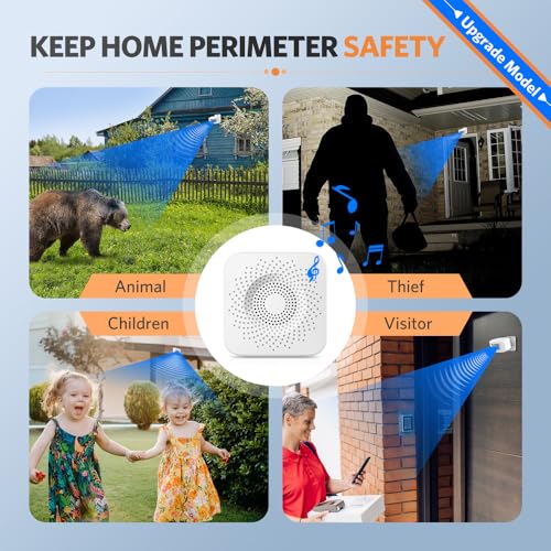 Driveway Alarms Wireless Outside, Weatherproof Motion Sensor Alarm System - Image 3