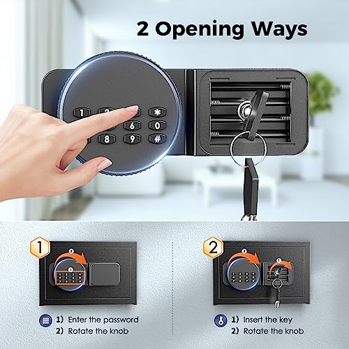 Diosmio Fireproof Safe With Fireproof Bag 2.5Ct Safe Box Fireproof Waterproof,Home Safes & Safe Accessories Digital Combination Lock Safe With Keypad Led For Home Office Cash Jewelry Pistol Medicine #TOP2