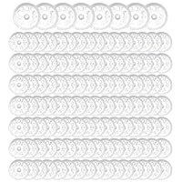 Tkxjry 46 MM Kunststoffscheiben, PP Unterlegscheiben, Schaumstoff Dämmstoffteller, Unterlegscheiben Kunststoff, Polypropylen Unterlegscheiben, Für Schaumstoffplatten(120 Stück, Weiß)