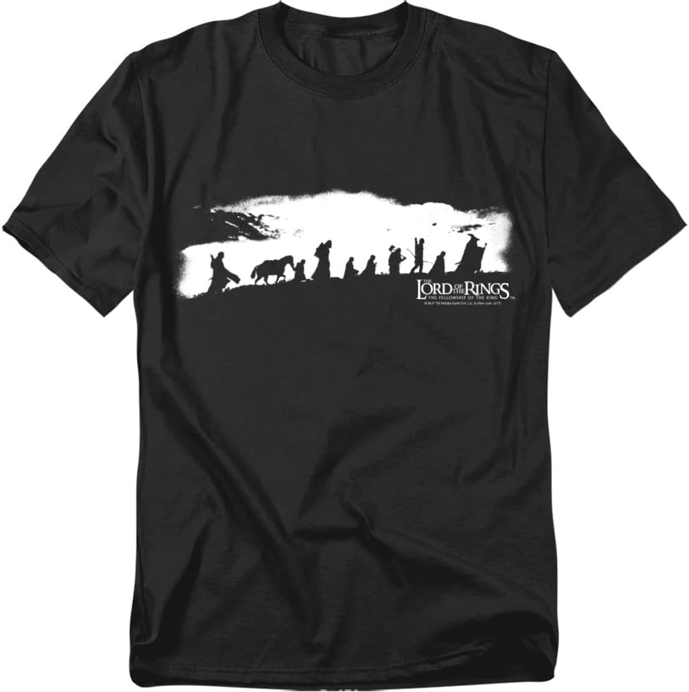 Popfunk Lord of The Rings The Fellowship T Shirt, Black