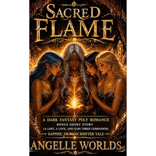 SACRED FLAME Audiolibro Por Angelle Worlds arte de portada