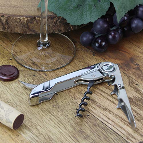 Vinturi All-In-One Waiter's Corkscrew Bottle Opener And Foil Cutter, Silver #TOP3