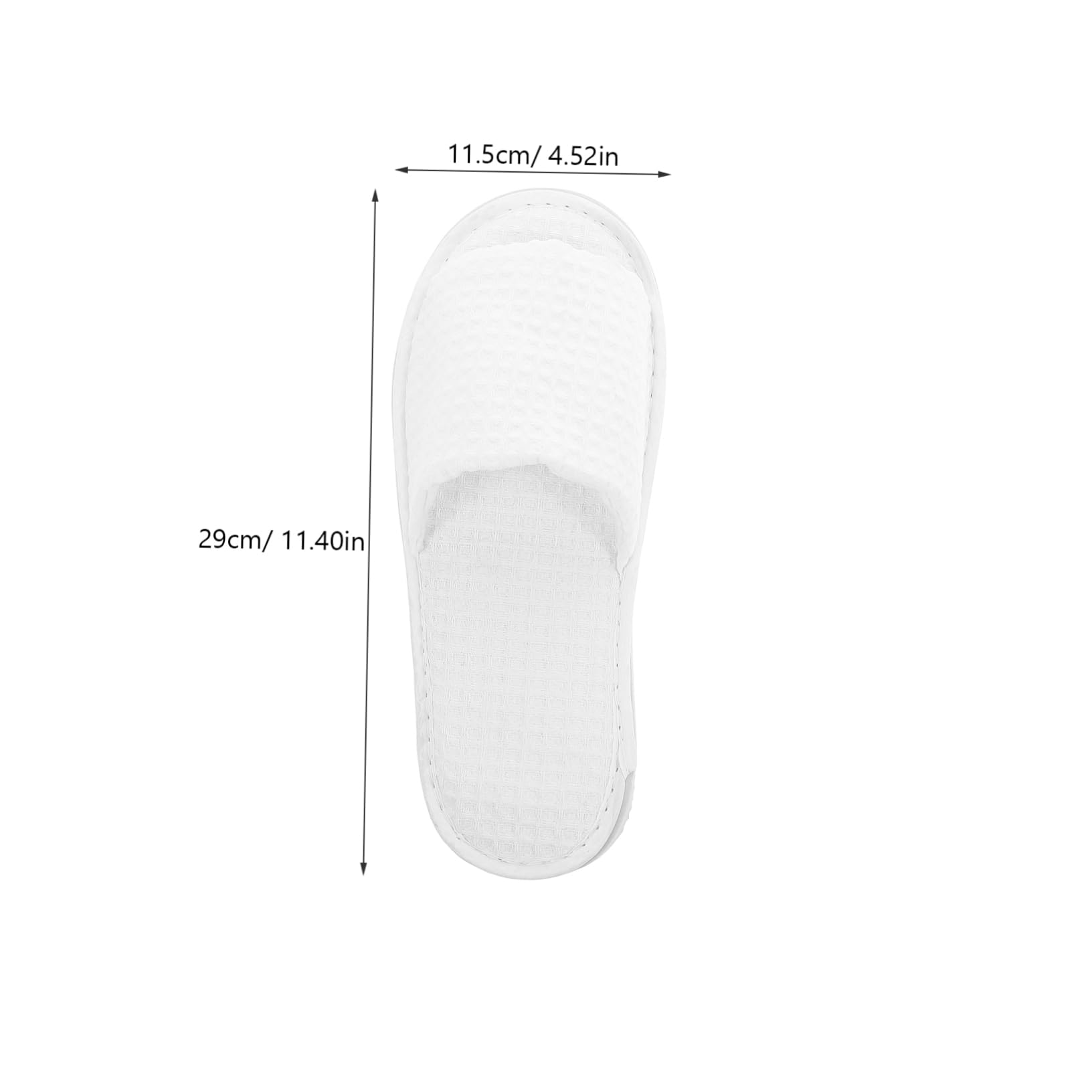 TOVINANNA Bulk Slippers for Guests Spa Slippers Set White Open Toe Reusable Travel Minimalist Design