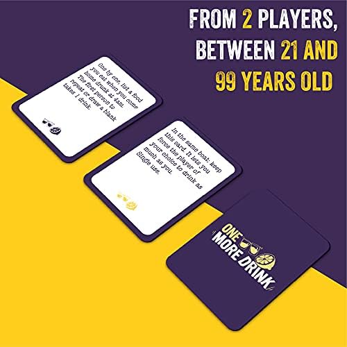 ZENAGAME Fun Drinking Games for Adults Party - One More Drink Card Games