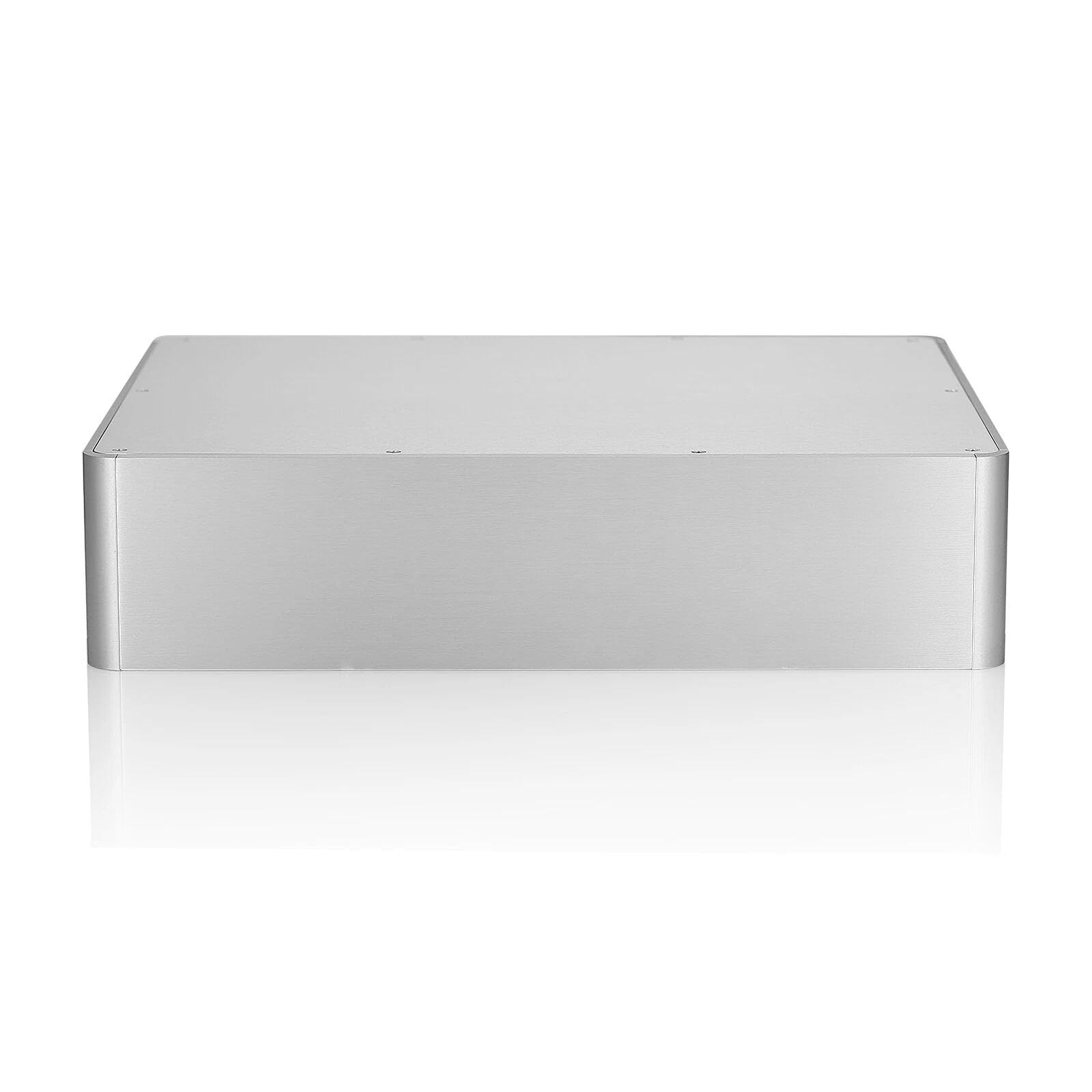 Caja vacía de aluminio para bricolaje, amplificador/preamplificador/carcasa DAC, caja de amperios, carcasa industrial, caja hermética (380 x 320 x 89 mm)