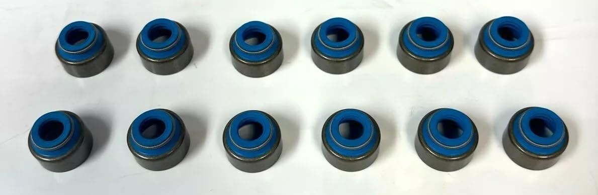 Set of (12) replacement Detroit Diesel 60 Series Exhaust Valves & Seals kit, Compatible with OE 23524521