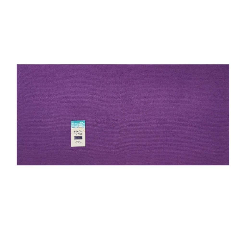 Ariyah Collections Sand Free Quick Dry Microfiber Beach Towels for Adults | Lightweight Large Microfibre Towel | Machine Washable Super Absorbent XXL Purple Towel | 71x152cm (Purple)