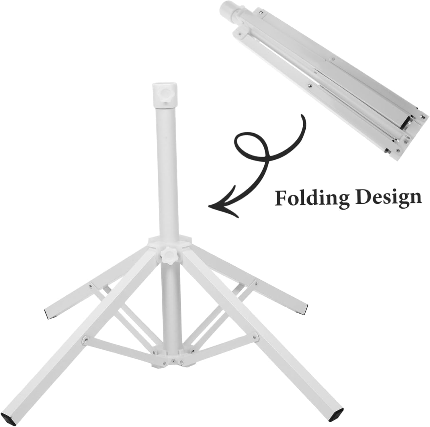 Sturdy Portable Umbrella Base for Outdoor Use Folding Design Patio Umbrella Support Stand Wind Resistant Easy to Carry for Beach Fishing and BBQ Parties