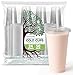 Stock Your Home 24 oz Clear Commercially Compostable Cups with Lids and Straws (Set of 50) Plant Based Cold Cups, Eco Party Cup, Environmentally Friendly Recyclable Disposable Sustainable 1