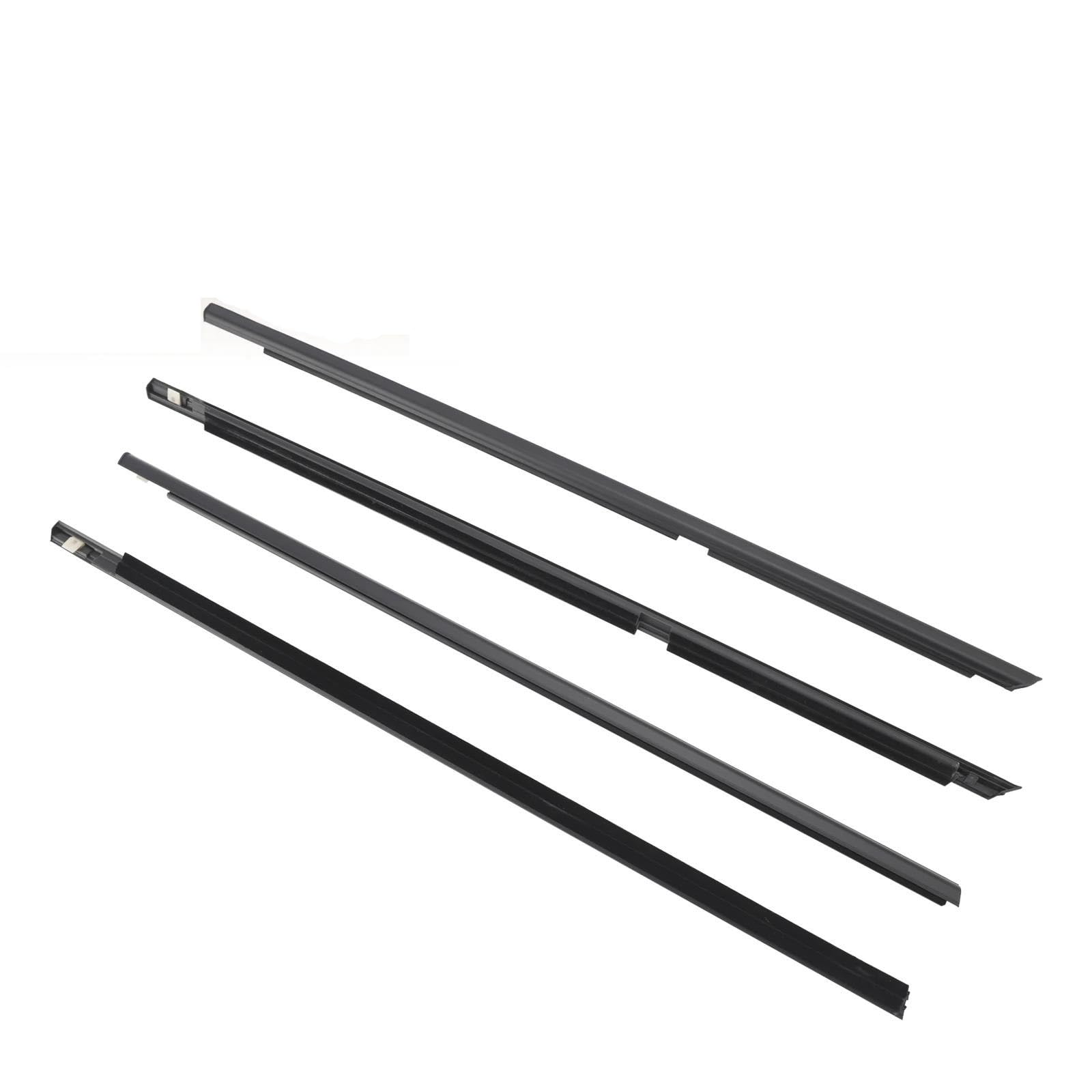 Hpzprpcew One Color 4Pcs Door Glass Belt Outer Molding Weatherstrip For Suzuki For Grand For Vitara 2009 2010 2011 2012 2013