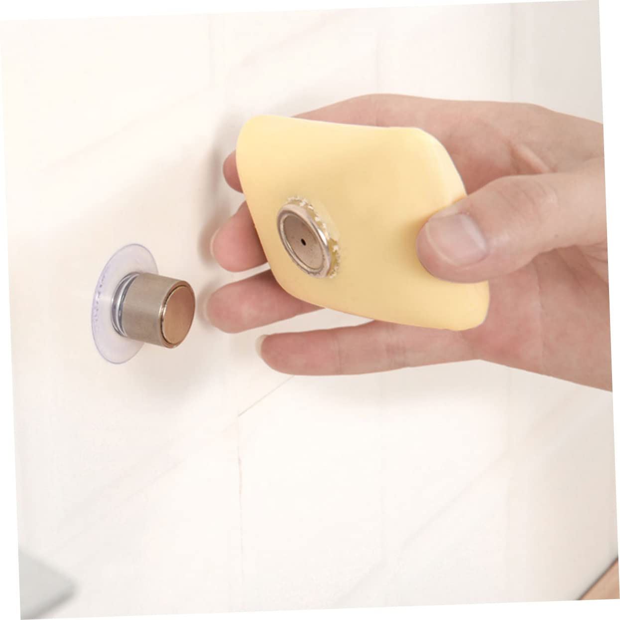 Alipis 6juegos Soporte De Jabón Magnético Creativo De Inoxidable para Baño Jabonera De Pared Ventosa Diseño Elegante y Funcional Fácil Instalación y Drenaje