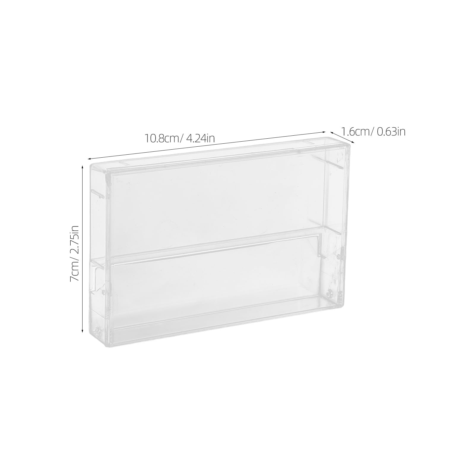 Toyvian Kassettenbox, 3Er Set Transparente Kunststoffhüllen Mit Deckel Aufnahmekassettenbox Für Musikkassetten Aufbewahrung Schutz Beschädigung Und Alterung Praktisch Für Sammler Und DIY Projekte