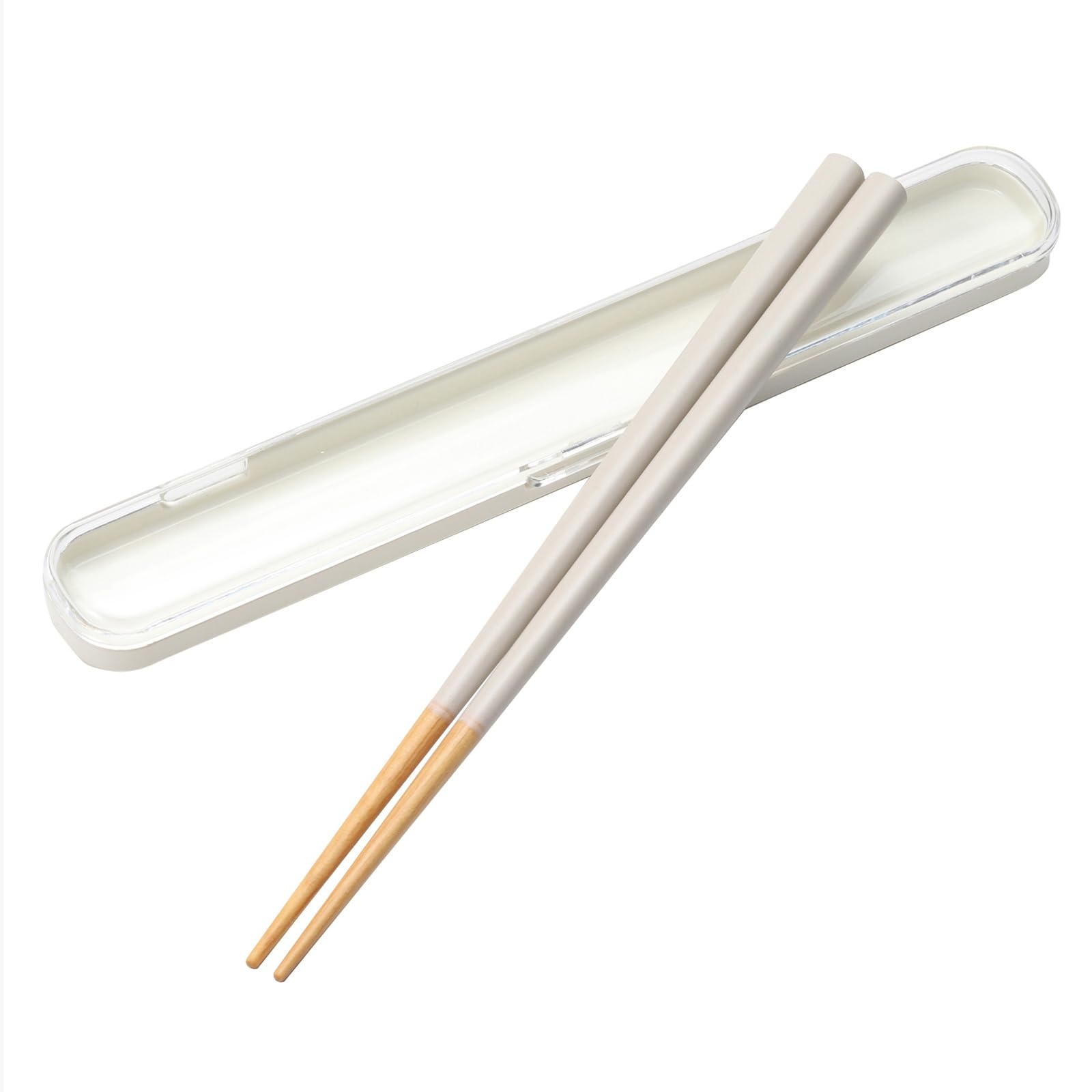 Miyoshi Seisakujyo Bentostore 0601-0055 Wooden Chopsticks with Case, Pale Gray