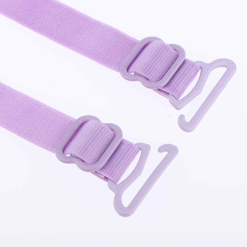 BNF®Women's Adjustable Non-Slip Bra Straps Replacement Shoulder Straps Purple-image-46