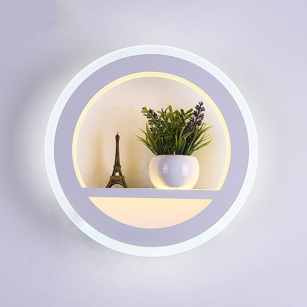 Lámpara de pared interior nórdica LED con decoración de cristal para salón