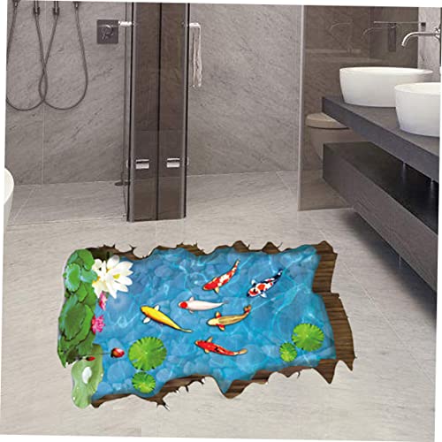 Hoement Adesivos de decoração para sala de parede D Living adesivo casa banheiro piso piscina estére