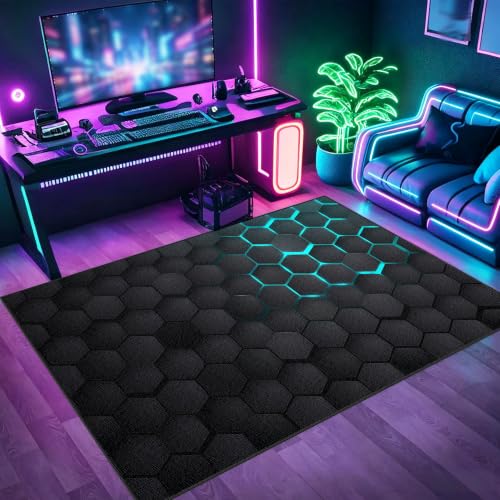 Tapis lavable pour salle de jeux protégeant le sol des chaises gamer - 5