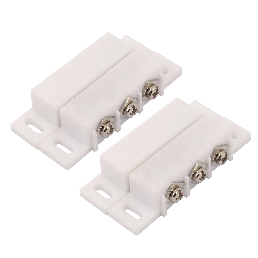 Uxcell White Sourcingmap 2Sets Magnetic Reed Switch Normally Open Closed Nc No Door Alarm Window Security