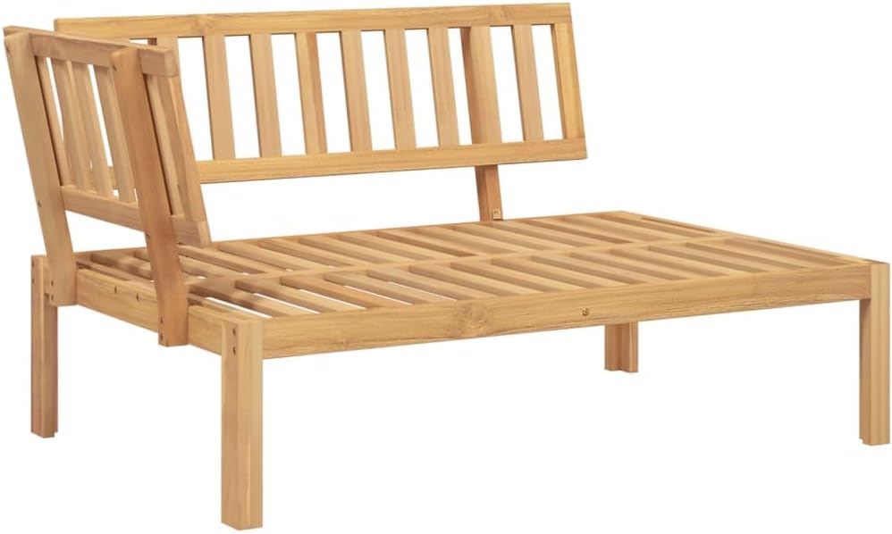 Pallet Sofa Set Black Solid Acacia Wood, Large Modular Outdoor Lounge for Patio, Garden, Balcony Furniture Patio Chair