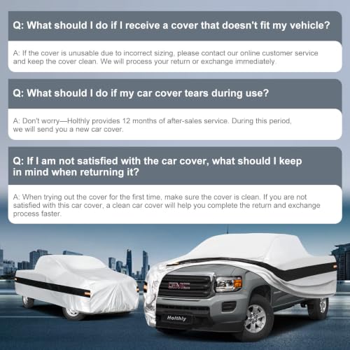 Image of 10 Layers Truck Cover Waterproof All Weather Custom Fit GMC Canyon(2004-2026) Extended /Crew Cab Short Bed, Outdoor Full Exterior Pickup Car Cover Sun Rain Snow Ice Protection. Sliver