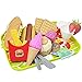 BESTZY Cocina Alimentos de Juguete, Comida Juguete, Desmontables Hamburguesas Bandeja Alimentos Juguetes, Bricolaje Cocinitas Comida Hamburguesa Bandeja Juguete, para Niños 3+ Años