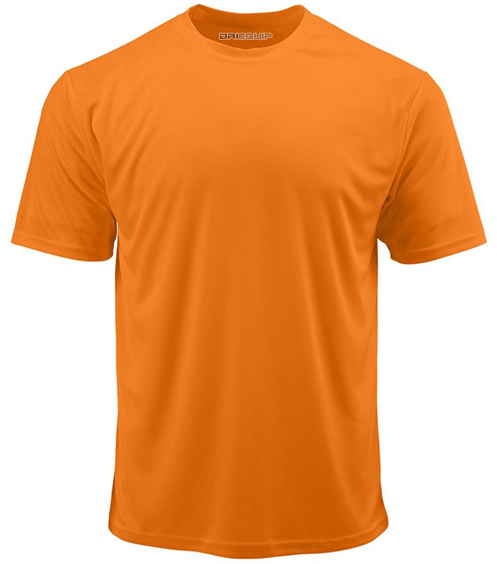 DRIEQUIP Men's Big & Tall Short Sleeve Moisture Wicking Athletic T-Shirts XS-6XL and Tall Sizes — view 31