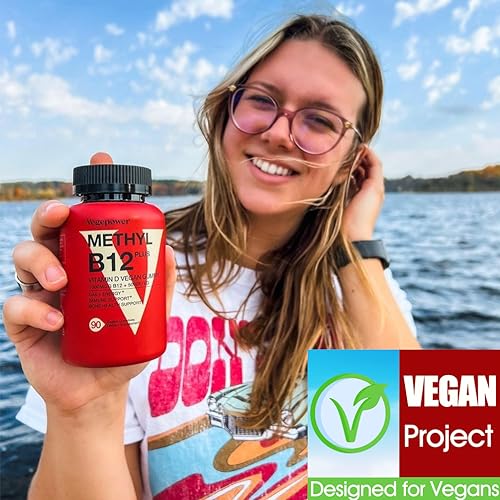 Vitamin B12 1000 mcg Gummies for Adults - Vegan Methyl B12 & D3 5000 IU Vitamin Gummy Supplements for Women - Supports Bone Health & Energy Boost - Non-GMO, Orange Flavor 180 Bears