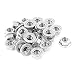 uxcell 25 Pcs Stainless Steel Serrated Flange Metric Hex Lock Nuts M6