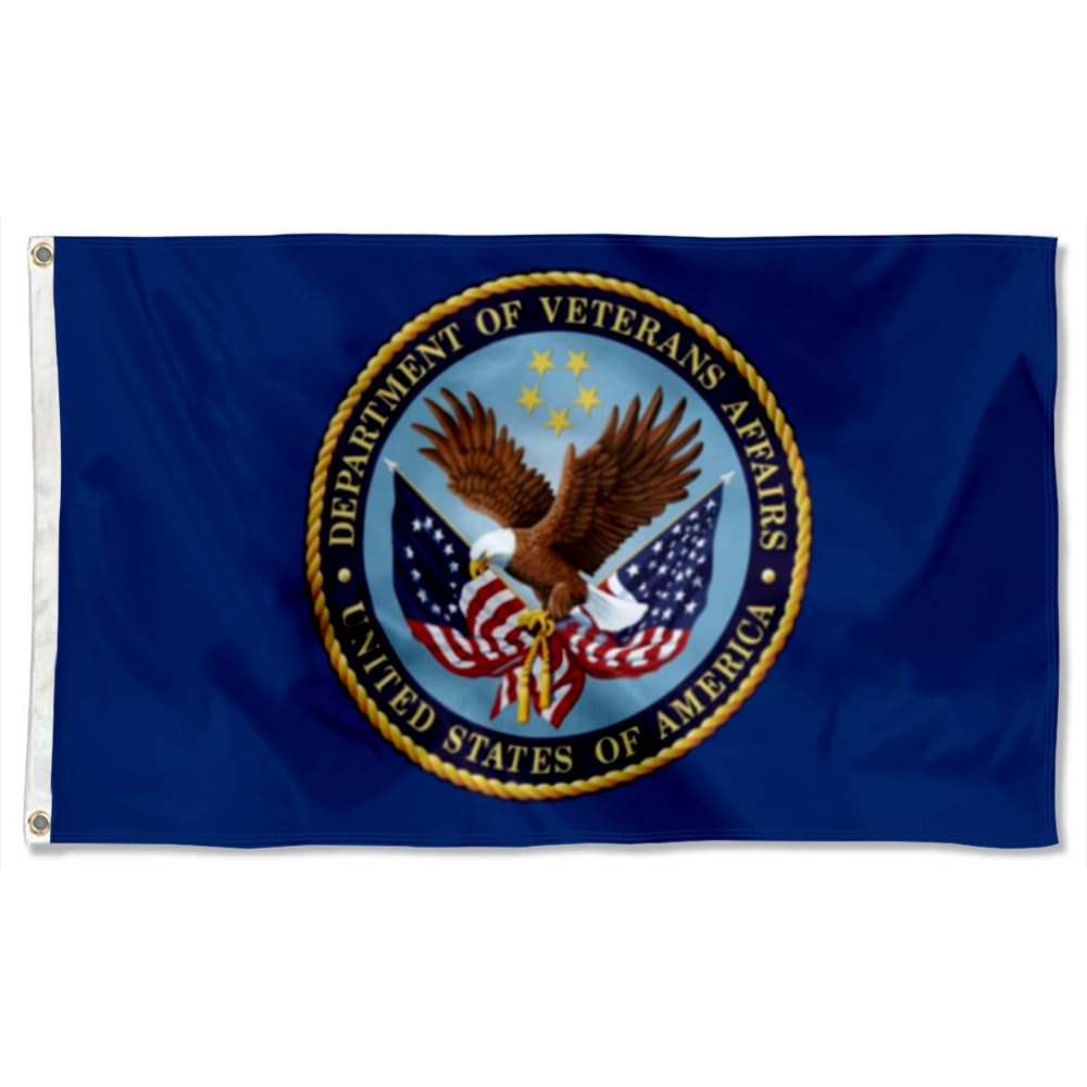 Cayyon United States Department of Veteran Affair Flag Banner Outdoor Indoor Decoration Flag 3x5Feet Double Stitched Polyester with Brass Grommets