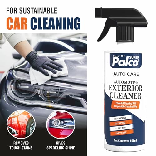 Image of PALCO Dashboard & Leather Car Polish 100ml, Wash and Wax Car Shampoo 500ml, Exterior & Interior Cleaner 500ml Each, Tyre Shinner 200ml, Available Microfiber Cleaning Cloth, Car Cleaning Kit