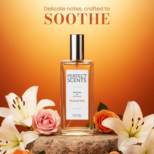 Image of Perfect Scents Fragrances, Inspired by Estee Lauder's Pleasures, Women's Eau de Toilette, CLEAN, Vegan, Paraben-Free, Phthalate-Free, Never Tested on Animals, 3.4 Fluid Ounces
