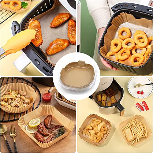 image for akulife Air Fryer Disposable Paper Liners Square, 7.9 Inch Air Fryer P