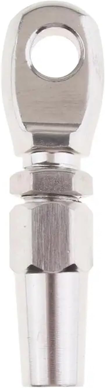 1 Pcs 316 Stainless Steel Swageless Eye Terminal for 6mm Wire Rope for Boat Yacht Wire Cable Etc Boat Hardware