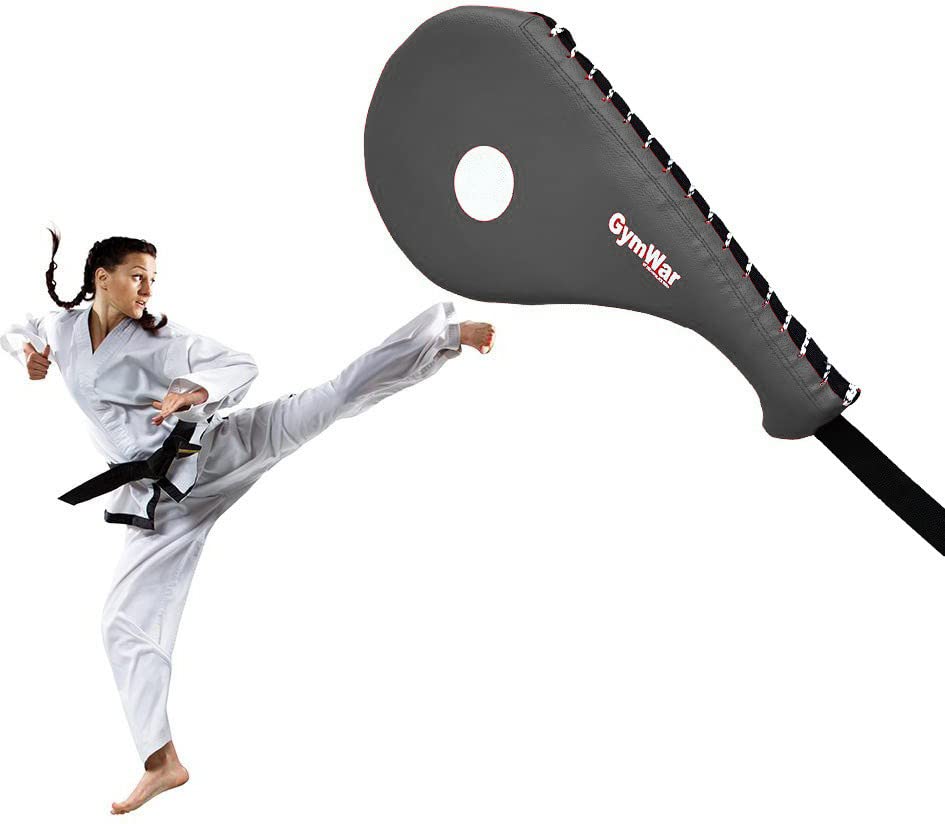 Taekwondo Single Kick Pad Target Tae Kwon Do Karate Kickboxing Training Gear (Black)