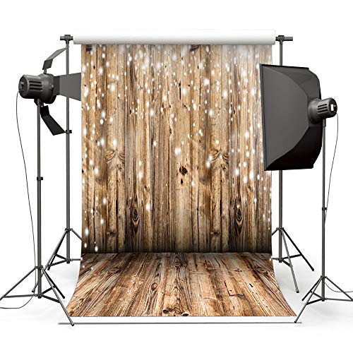 KKmoon C759 0.9 * 1.5m/1.5 * 2.1m Fotografia Fundo Pano de fundo Clássico Moda Piso de madeira para