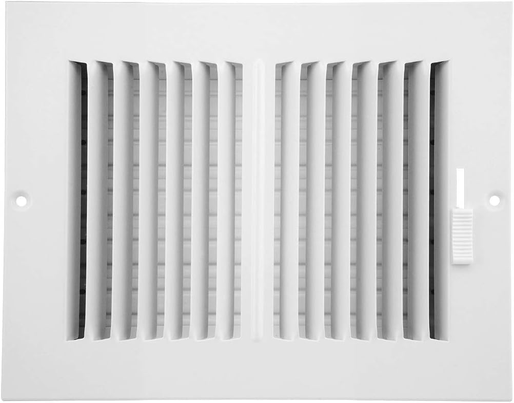 Accord ABSWWH2126 Sidewall/Ceiling Register with 2-Way Design, 12-Inch x 6-Inch(Duct Opening Measurements), White