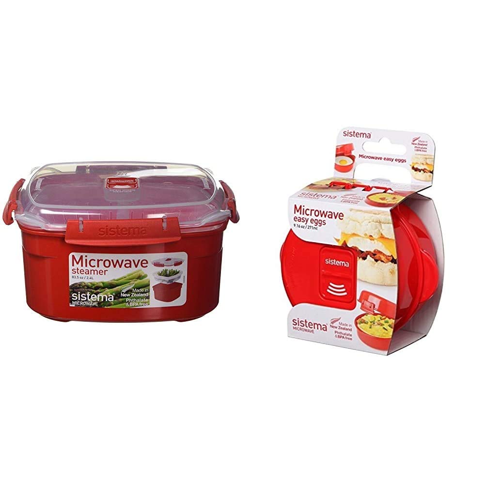 Pentola Cottura A Vapore Per Microonde | 2,4 Litri, Cestello Estraibile, Senza BPA - Sistema KLIP IT - Foto 7