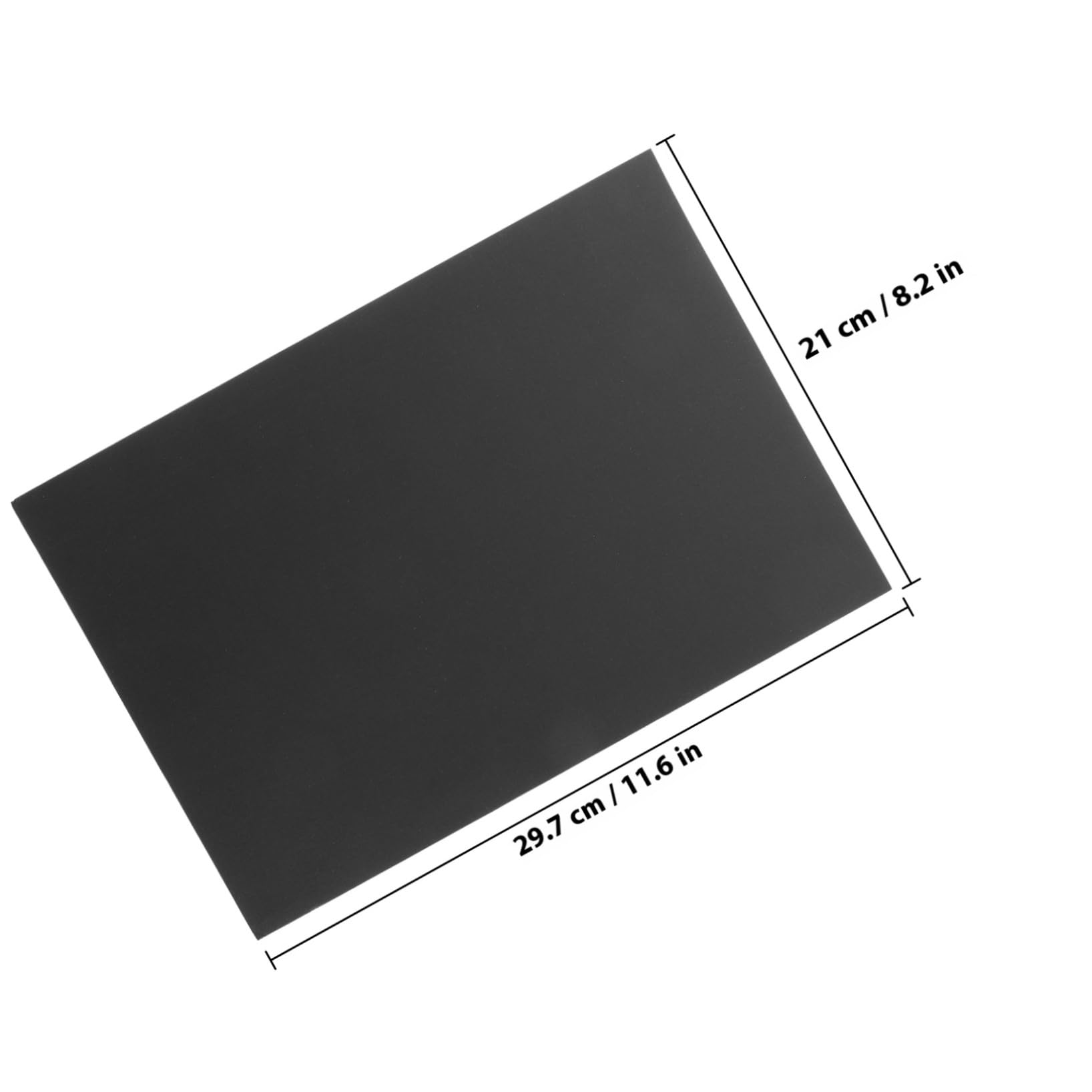 Karton für Kinder A4 50 Blatt Schwarzes Papier zum Zeichnen