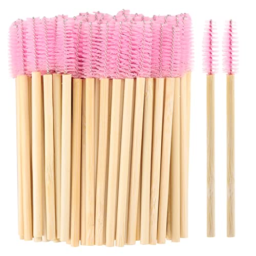 Brosses à mascara jetables en bambou de qualité pour extensions de cils