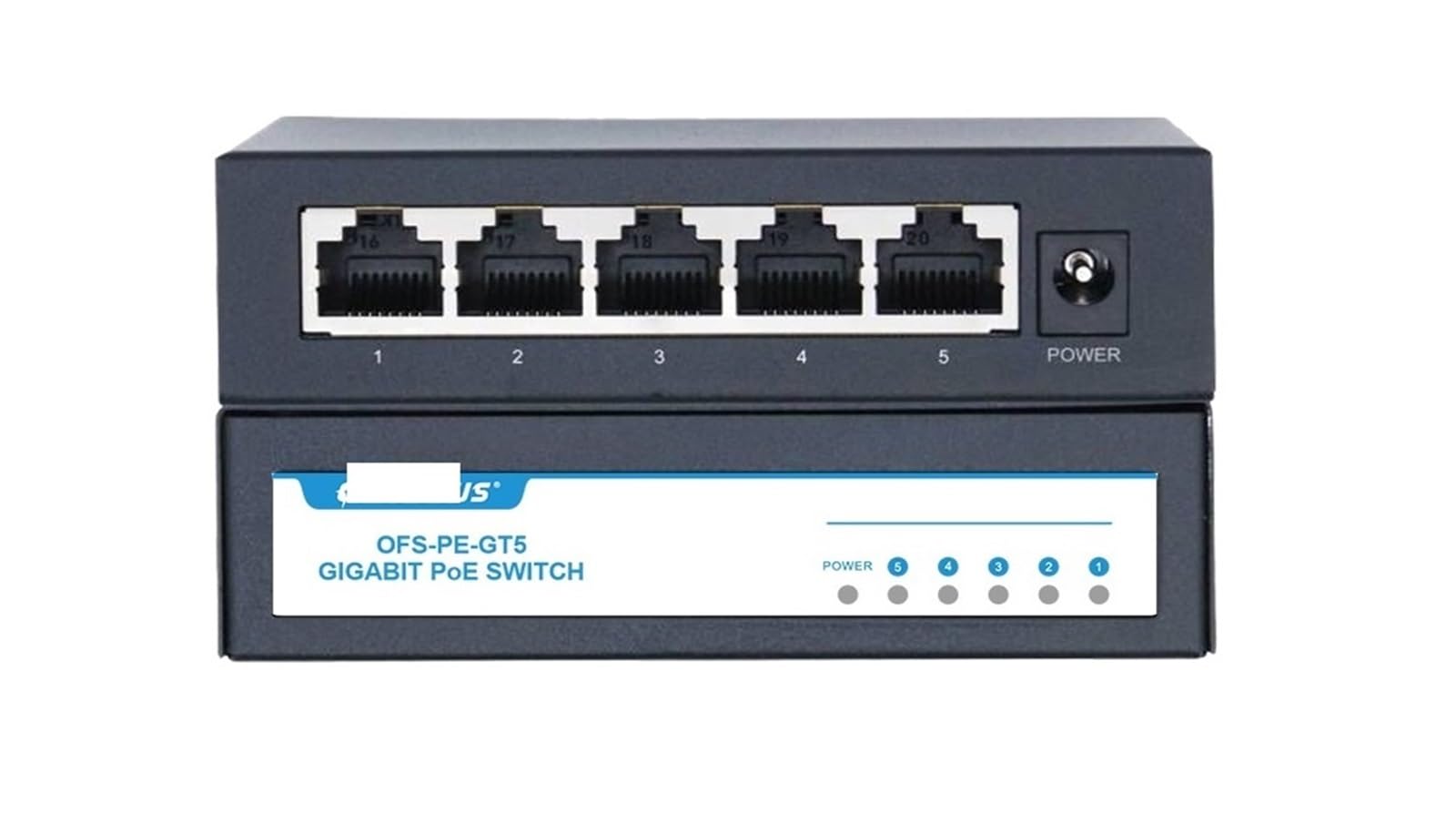 GIGABIT Commutateur PoE 5 ports PoE 48 V 15 W 30 W 802.3af 802.3at Ethernet répartiteur actif Ethernet pour caméras de vidéosurveillance Prise UE 1000 m