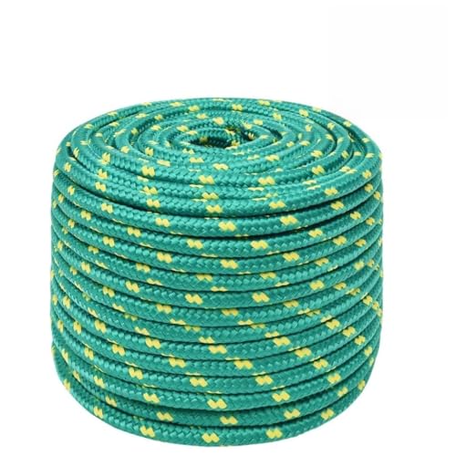 Homgoday Corde pour bateau verte 14 mm 25 m en polypropylène, décoration de corde nautique, corde de travail, corde multifonction pour activités de plein air, corde nautique, corde multi-usage