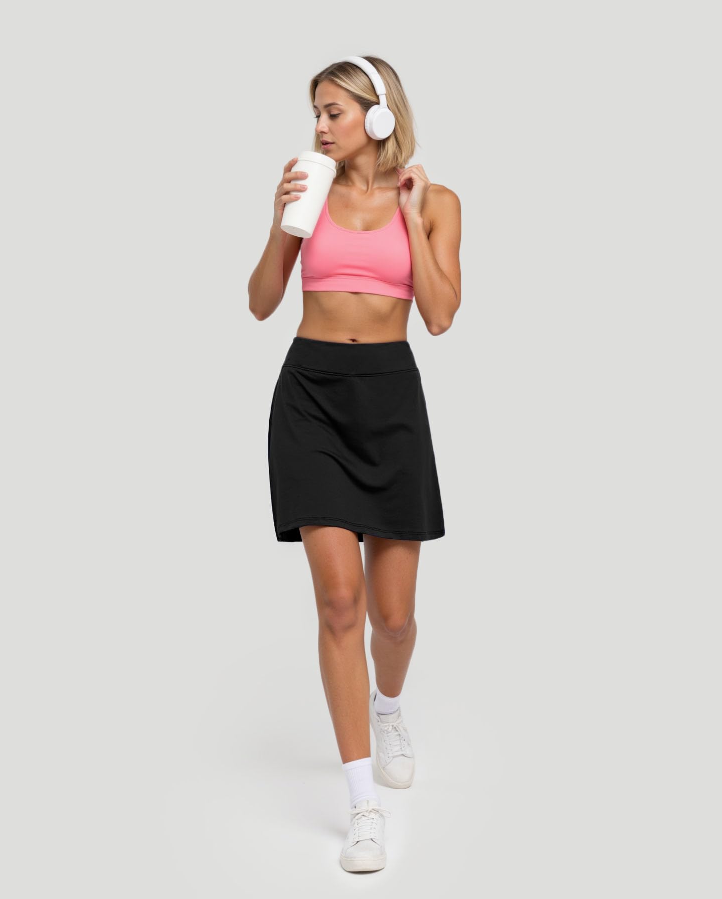 Falda de Tenis para Mujer Falda Pantalón Deportiva de Golf Atlética Mini Faldas con Pantalones Cortos Interiores y Bolsillos para Entrenamiento Correr