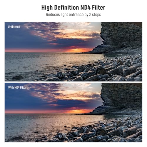 image for Neewer 55mm UV/CPL/ND Lens Filter Kit with Hard Shell Storage Case, Mu