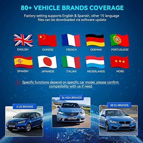 CGSULIT OBD2 Scanner Car Diagnostic ABS SRS Transmission Check Engine Code Reader, Airbag Reset Tool, OBD ABS SRS Scanner for Car, SC850 Diagnostic Scan Tool for All Vehicles, Lifetime Free Update