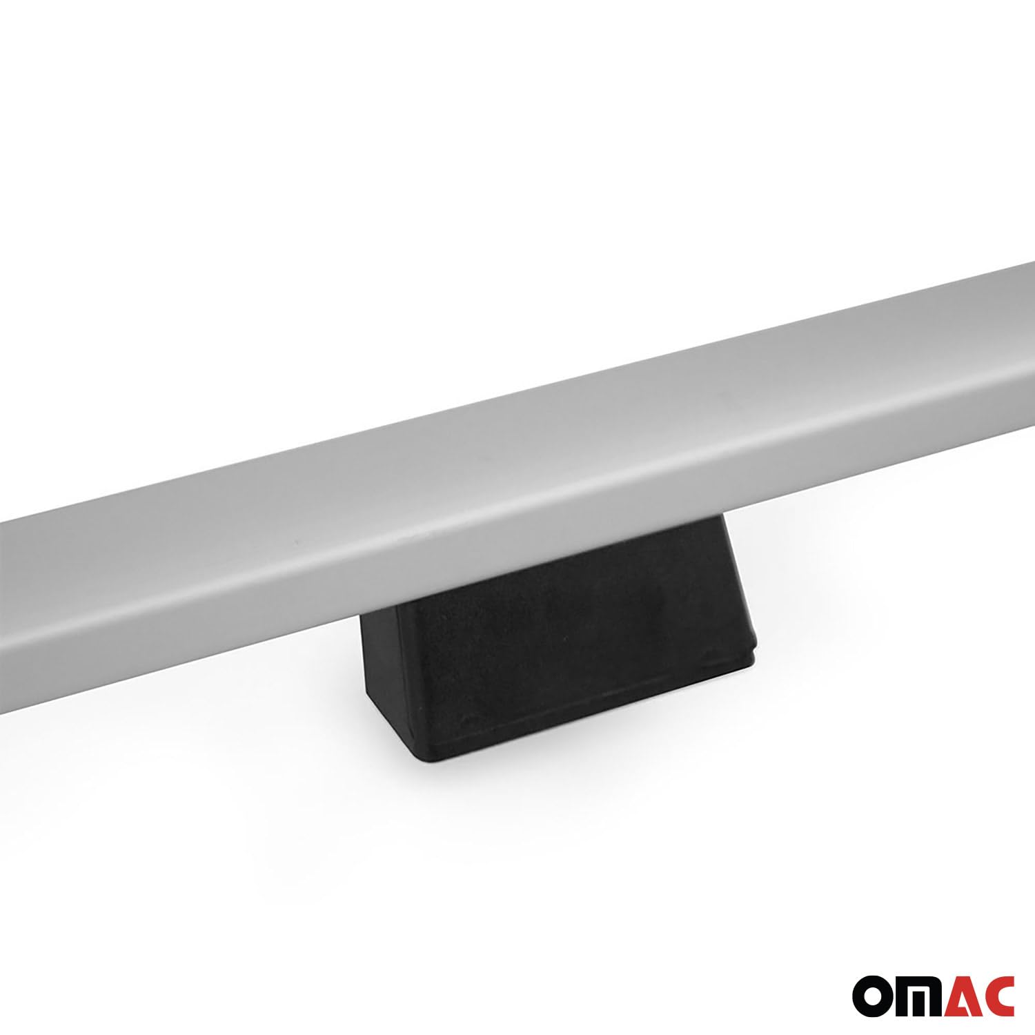 OMAC Dachreling Dachgepäckträger Relingträger kompatibel mit VW Caddy 2003-2020 L1 Alu Silber 2X