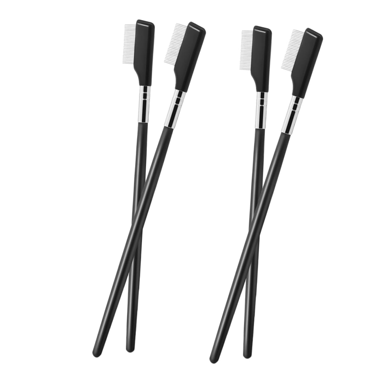 Didiseaon Metal Mascara Comb Eyelash Separator Tool Eyelash Brush Brow Comb Perfect for Lash Extension Application